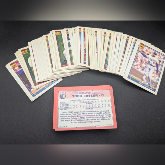 244 Vintage Topps & Traded TIFFANY Baseball Card Lot 1986 1987 1989 1990 1991
